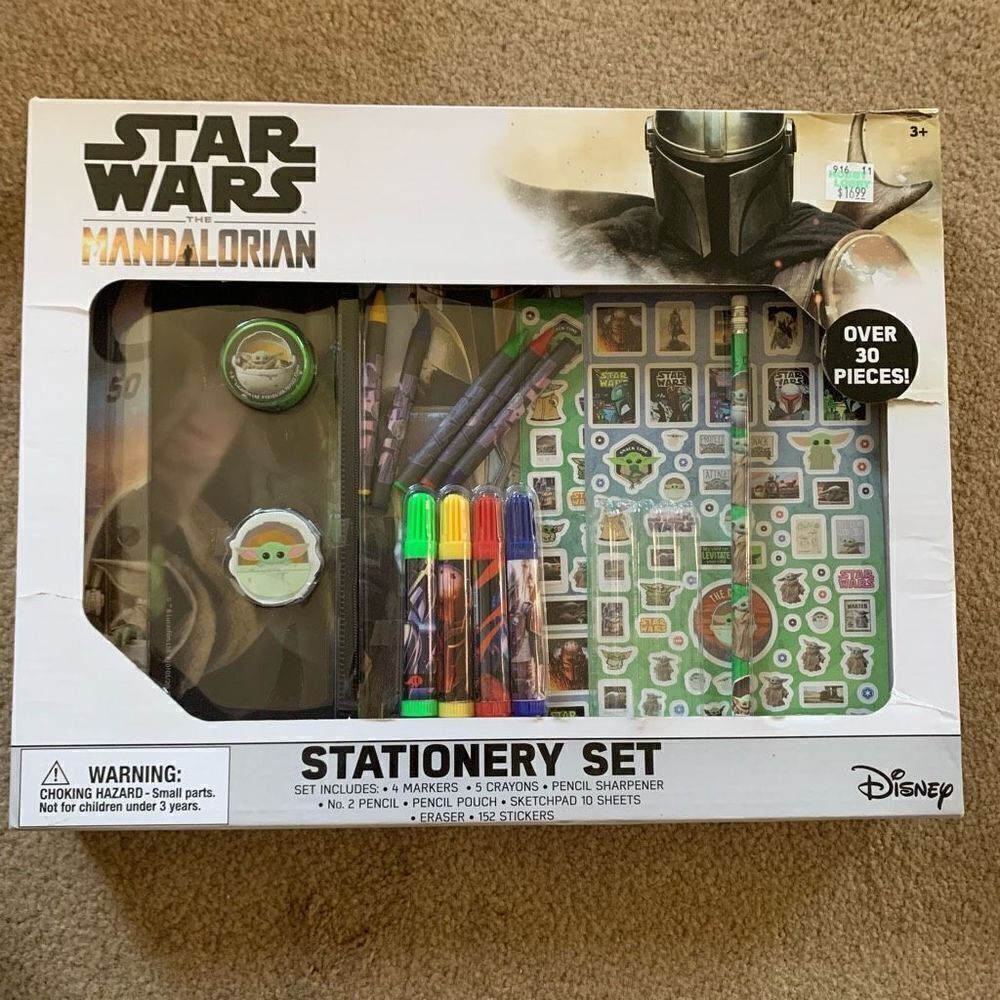 Disney Star Wars Mandalorian Stationery Set *New*